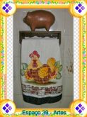 PANO DE PRATO COM PINTURA DECORATIVA