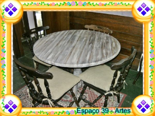 RESTAURAÇÃO DE MÓVEIS - SALA DE JANTAR EM PÁTINA LAVADA