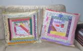 Capas para almofada em patchwork e matelasse